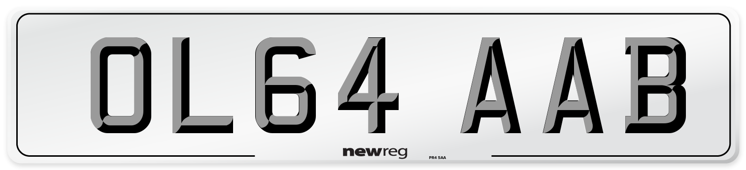 OL64 AAB Number Plate from New Reg